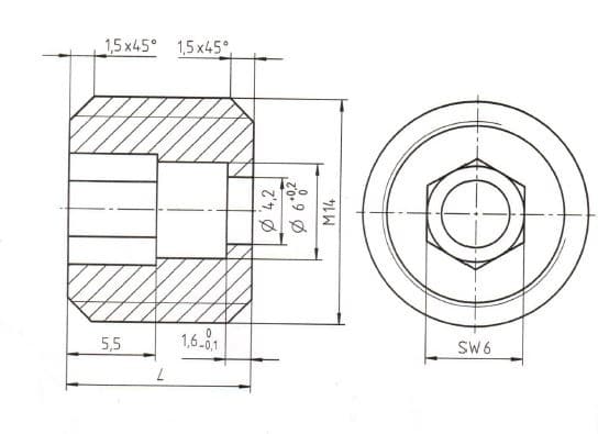 Gewindestift M14x11.5, ArtNr.78140190